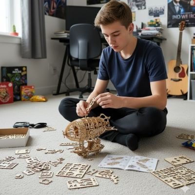 Puzzle 3d bois​