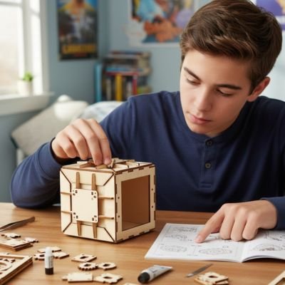 Puzzle 3d bois​