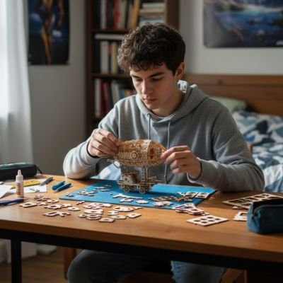 Puzzle 3d bois​